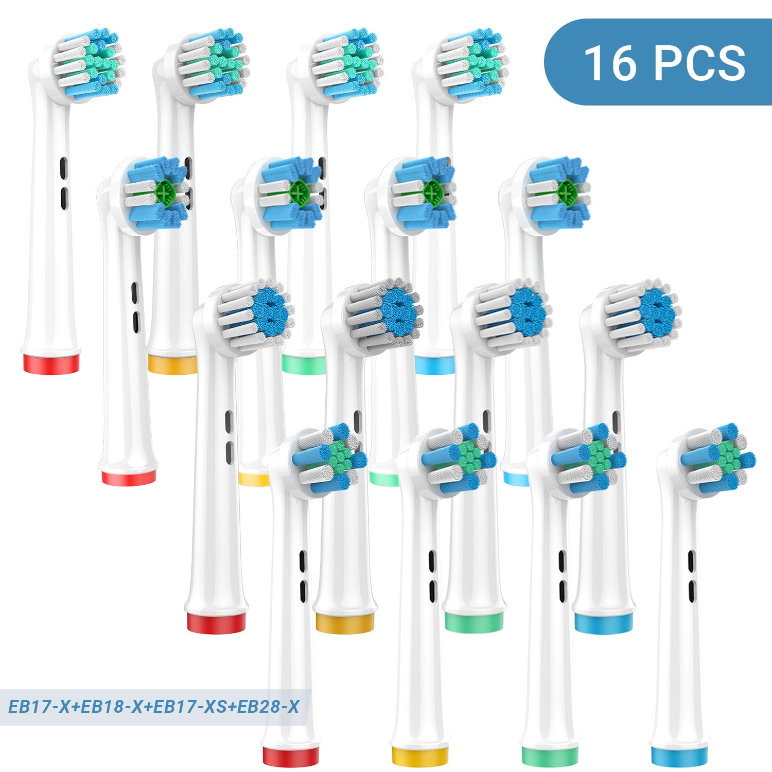 Homeika 16 Pcs Replacement Toothbrush Heads For Oralb Braun, Deep