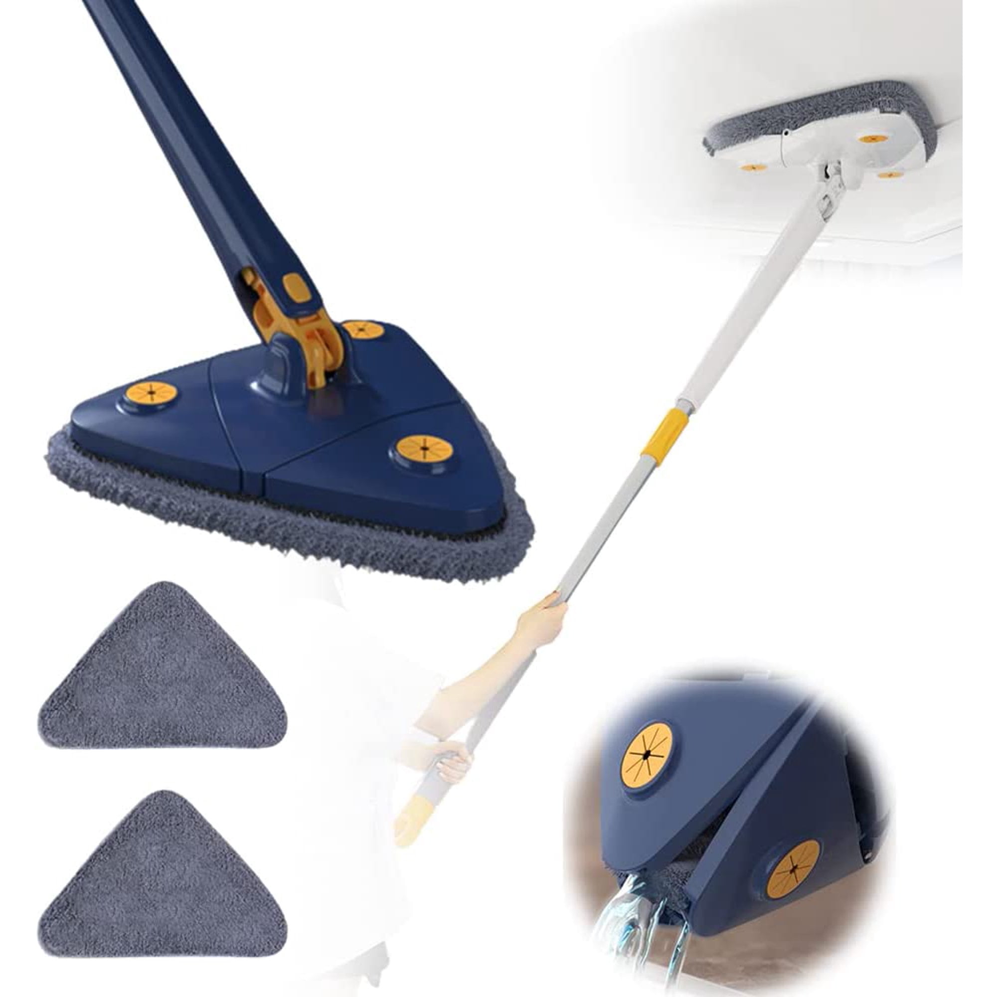 Cleaning Mop 360° Rotatable Adjustable Cleaning Mop Push-Pull