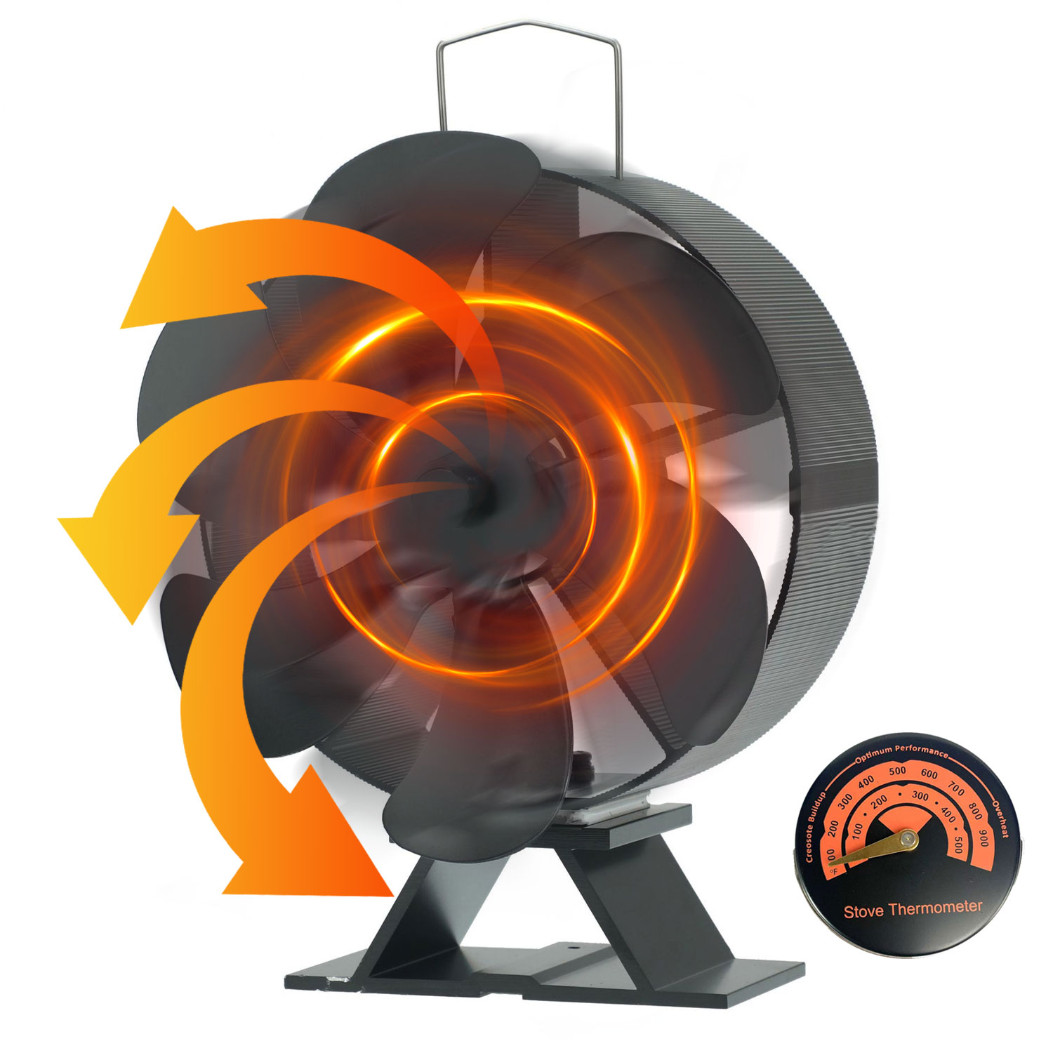 SBI HEAT POWERED STOVE FAN (105 CFM)