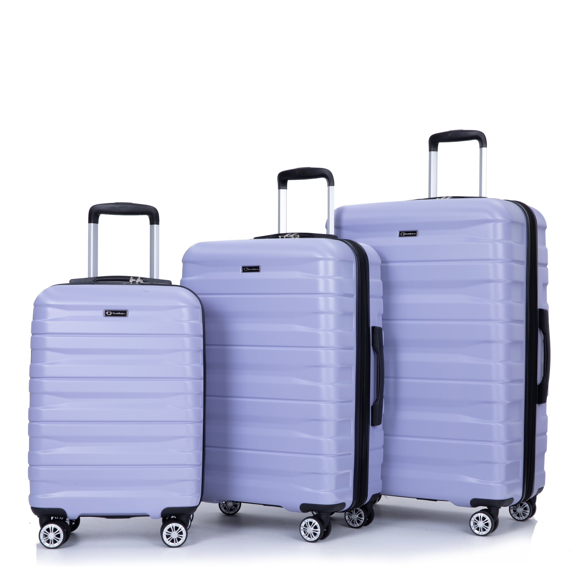 Homeika Luggage 3 Piece Sets, PC Hardshell 3pcs Expandable Luggage
