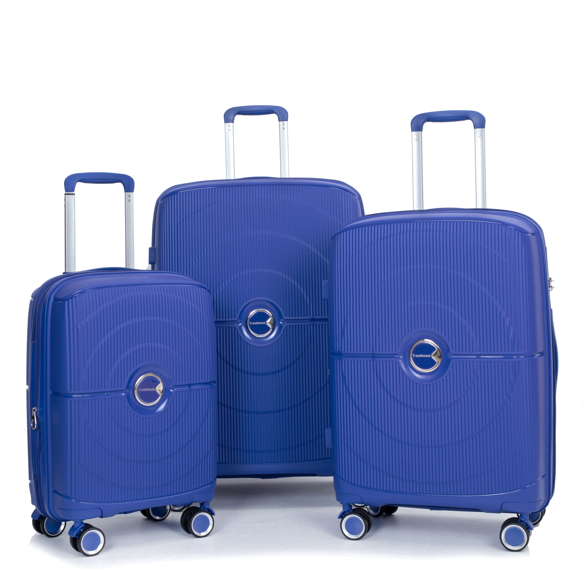 Homeika Luggage 3 Piece Sets, PP Hardshell 3pcs Expandable Luggage