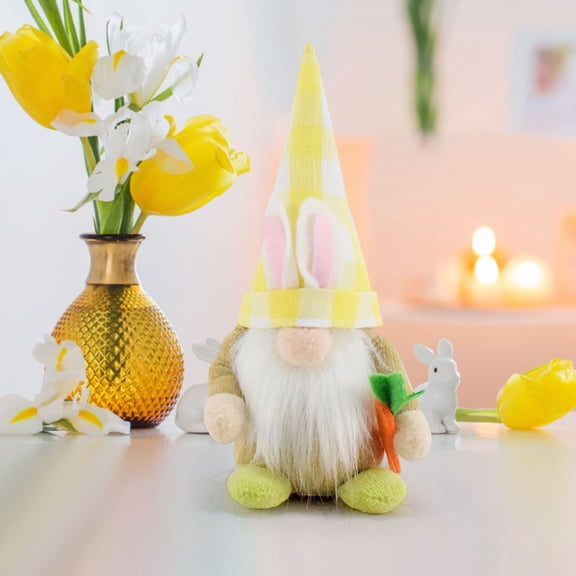 Homekingdee Easter Faceless Little Goblin Doll - Mini Cute Rabbit Goblin Ornament Fabric Decoration for Easter Home Party Gift