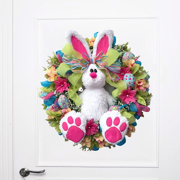 Homekingdee Easter Stickers with Lovely Patterns - Multicolor Wall Decals for Doors Windows and Walls Easter Holiday Home Decor Indoor Outdoor Use