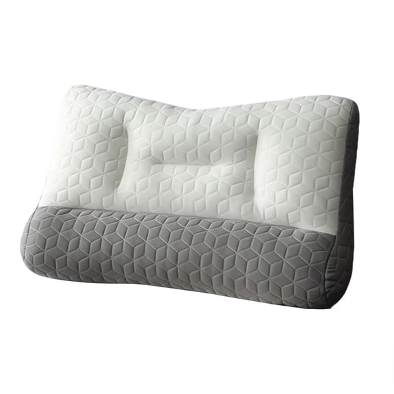 Homekingdee Massage Pillow for Cervical Support - Breathable Polyester Pillow for Neck Pain Relief, Home, Bedroom and Living Room