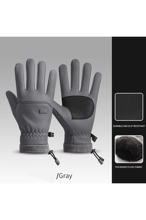 Outdoor Driving Polars Fleece Cycling Gloves - Windproof Thermal Gloves with Superior Grip for Cycling, Driving and Outdoor Activities