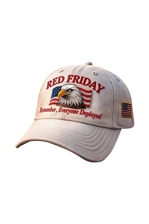 Red Friday Art Printed Casual Baseball Cap - Lightweight Polyester Hat for Outdoor Activities, Beach, and Everyday Use