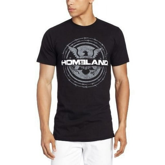 Homeland Eagle Logo Men's T-Shirt, Black, Medium