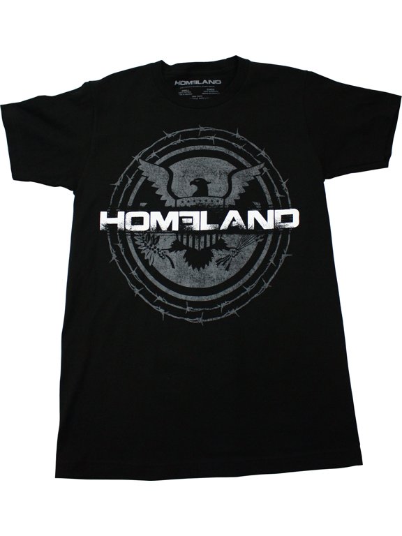 Homeland Eagle Logo Men's T-Shirt, Black, Small