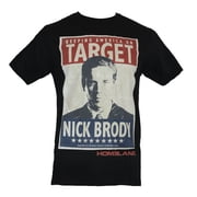 Homeland Mens T-Shirt -"Keeping America on Target" Nick Brody Poster Image Large