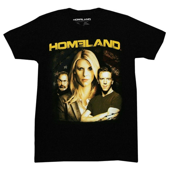 Homeland Trio Men's T-Shirt, Black, Large