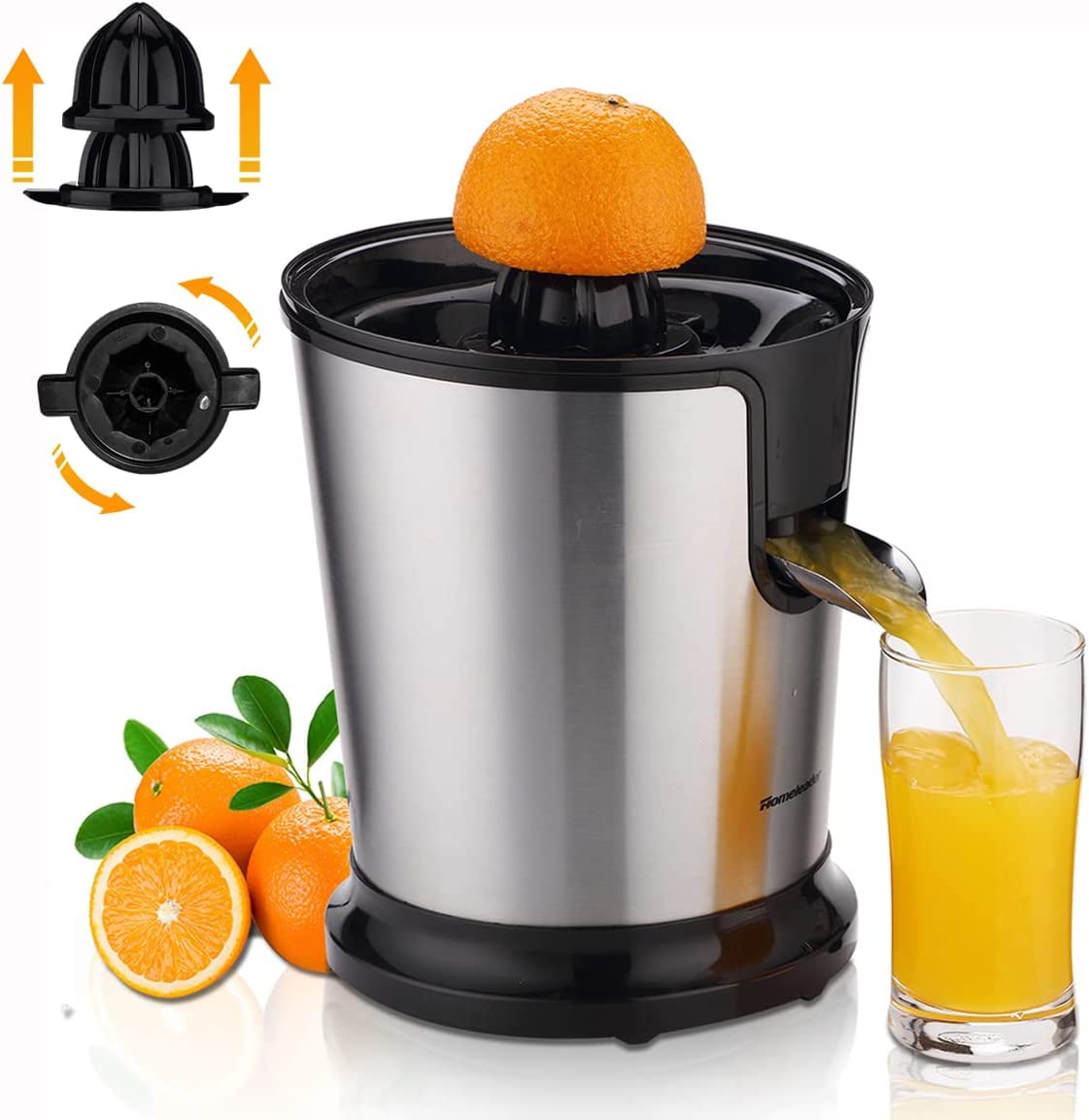 Homeleader Electric Citrus Juicer, Lemon Squeezer with Stainless Steel