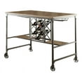 thumbnail image 1 of Homelegance Angstrom Counter Height Table w/Wine Rack in Light Oak, 1 of 5