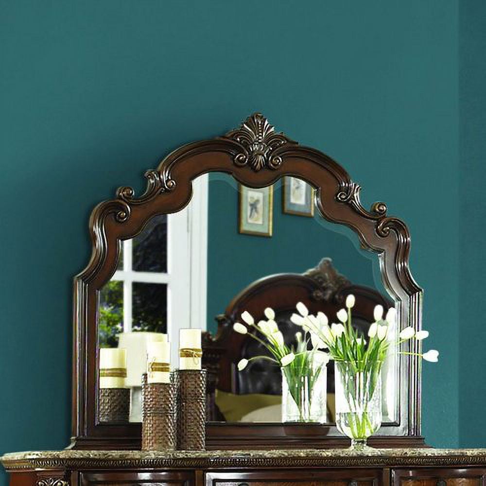 Antoinetta Warm Cherry Traditional Wood Dresser Mirror