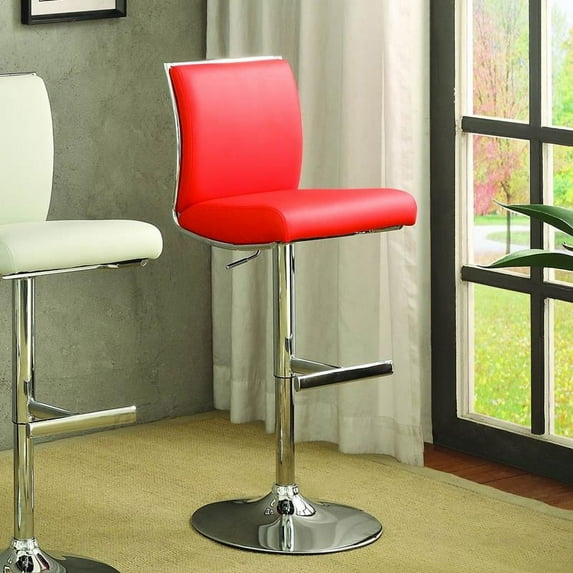 Homelegance Corbin Airlift Swivel Barstool in Red