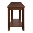 thumbnail image 1 of Homelegance Elwell Wood Modern Living Room Wedged Chairside Table, Espresso, 1 of 4