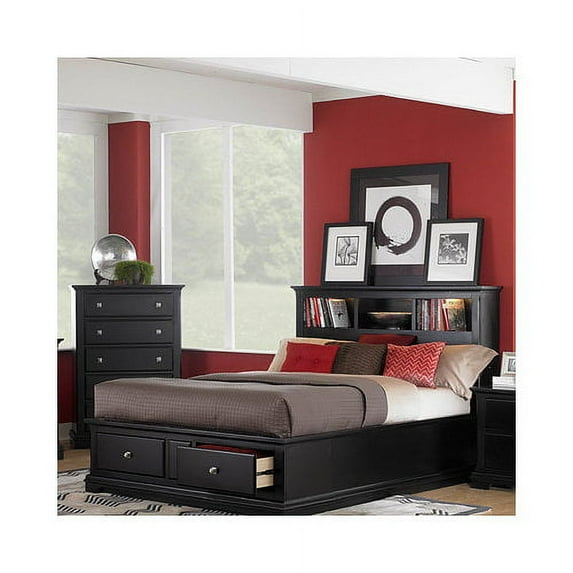 Homelegance Preston Platform Bed w/ Headboard and Footboard Storages - (California King)
