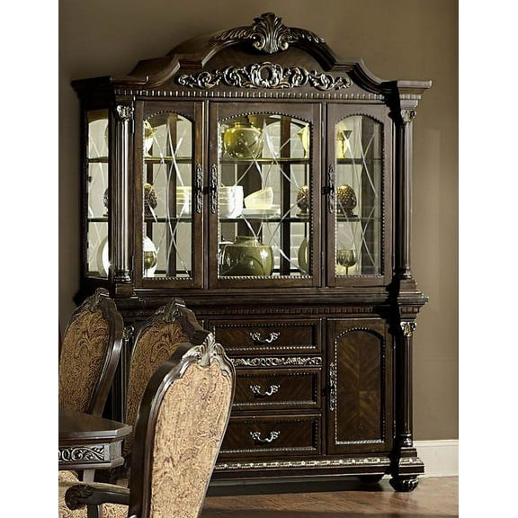 Homelegance Russian Hill China & Buffet In Cherry Finish