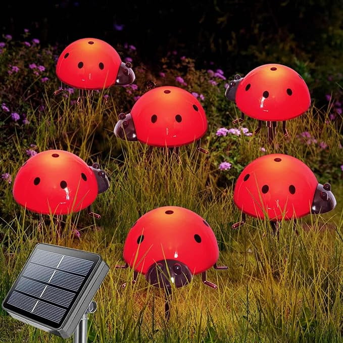 Ladybug solar garden lights top