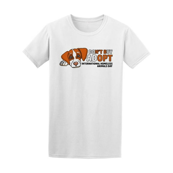 Homeless Animals Day Don't Buy Tee Men's -Image by Shutterstock
