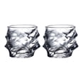 thumbnail image 1 of Homelife 1/2/4Pcs Glass Whiskey Glasses Heavy Thick Bottom Bar Bourbon Glasses Faux Crystal Whisky Twisted Glass Tumblers Poker Night Drinkware, 1 of 13