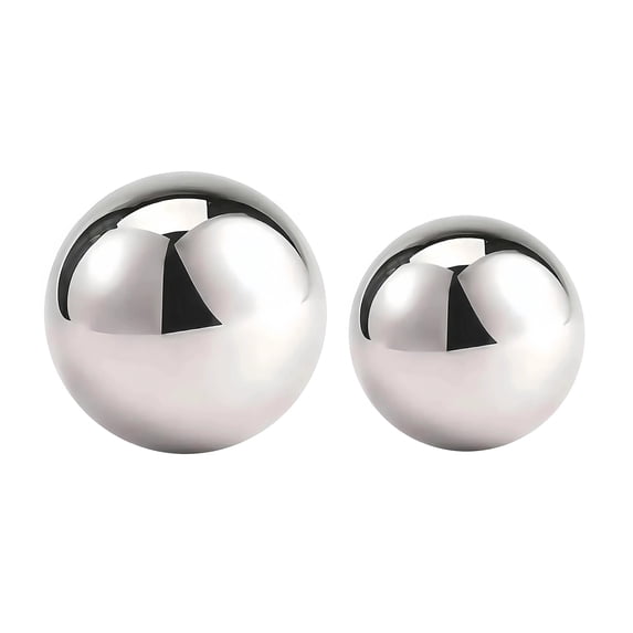 Homelife 1/2Pcs Rolling Dough Ball Easy Grip Circular Rolling Ball Stainless Steel Dough Rolling Tool for Baking Pizza Pastry Fondant Dumpling