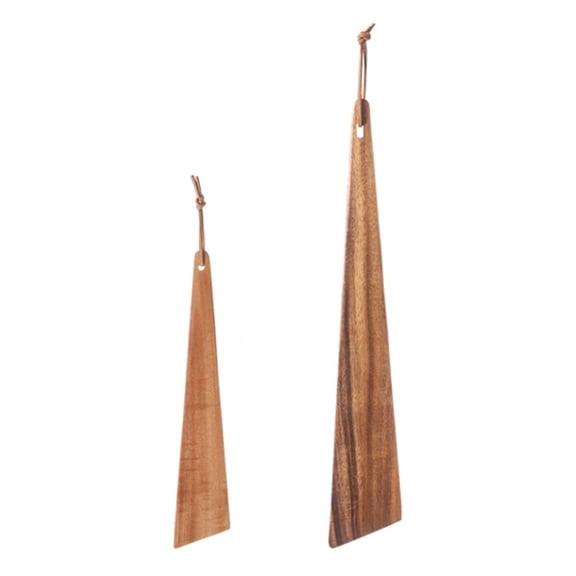 Homelife 1/2Pcs Teak Wood Spatula for Cooking Flat Spatula Turner for Flipping Serving Scraping Tossing Wood Kitchen Utensil Kit