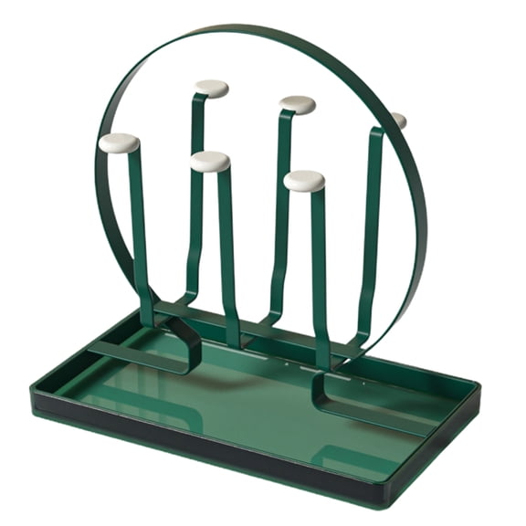 Homelife 1 Set Cup Drain Holder Convenient Space-saving Iron Wire Home Bar 6 Cups Cup Holder for Kitchen