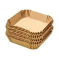 thumbnail image 1 of Homelife 100Pcs Disposable Baking Paper Non-Stick Mat for Air Fryer Square Round Parchment Liners Oil Absorbent Tool Kitchen Oven Accessory, 1 of 13