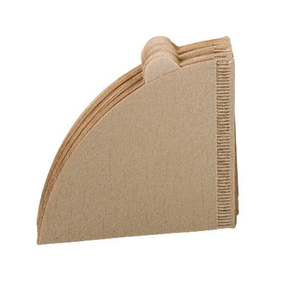Homelife 100Pcs Disposable Coffee Filter Cone Unbleached Natural Filters Paper Smooth Taste Coffee Accessories for Pour-Over Drip Machine French Press