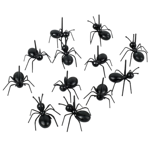Homelife 12Pcs Fruit Fork Food Grade Not Easily Broken Cartoon Ant Shape Food Stick Bento Fork Table Decor