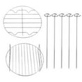 thumbnail image 1 of Homelife 2Pcs Air Fryer Rack for Air Fryer Oven Stainless Steel Double Layer Wire Rack with Skewer Multi-purpose Baking Rack for Chicken Fish Vegetables Steam Rack, 1 of 11