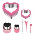 thumbnail image 1 of Homelife 3/5/7/8Pcs Heart Cookie Cutter Valentine's Day Love Heart Shape Biscuit Cutters Stainless Steel Baking Cutter Mold for Cookies Sandwiches Biscuits, 1 of 13