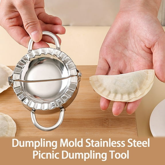 Homelife 3-in-1 Dumpling Maker Stainless Steel Empanada Press Mini Pie Mold Multi-Functional Tortilla Clamp for Kitchen