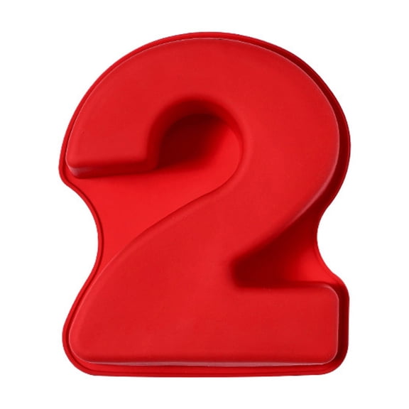 Homelife 3D Digital Cake Mold Silicone Nonstick Number Cake Pan for Cakes High Low Temp Resistant Anti-Slip Texture Surprise Birthday Bread Mold