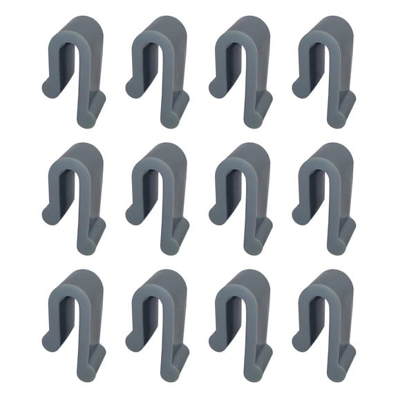 Homelife 4/6/8/12Pcs Dutch Oven Lid Protector Clips Silicone Cutlery Protection Clip Stackable Easy to Clean Cookware Bumpers for Pots U-Shaped Design Food-Grade Cooking Utensil Accessory
