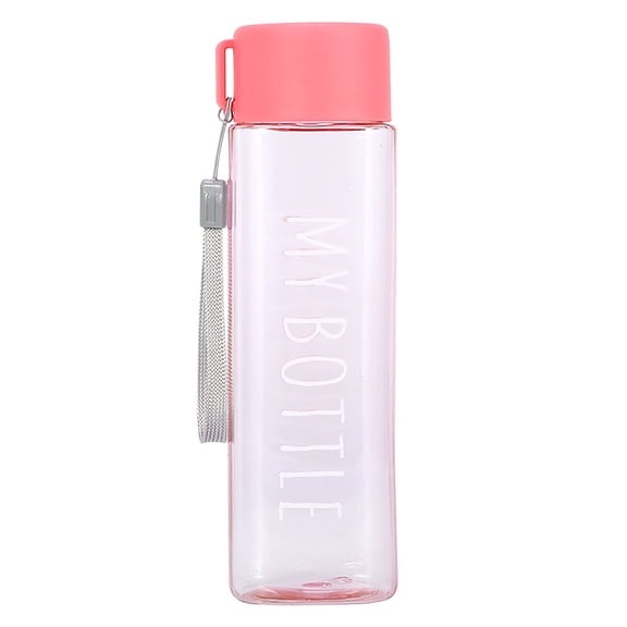 Homelife 500ml Sports Bottle Large Capacity Fall Resistant Portable Square Water Mug with Handle for Camping