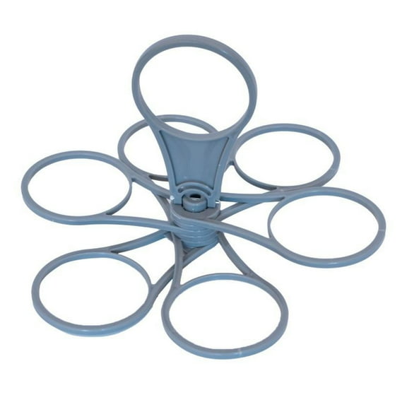 Homelife 6 Cups Foldable Drink Holder Glass Carousel Holder Swivel Cup Bracket for Coffee Tea Beer Multipurpose Camping Party Home Organizer