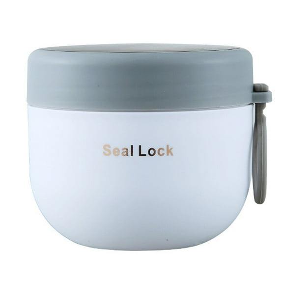 Homelife 600ml Soup Cup Leak-proof Large Capacity Stainless Steel Double-walled Vacuum Insulated Food Jar for School