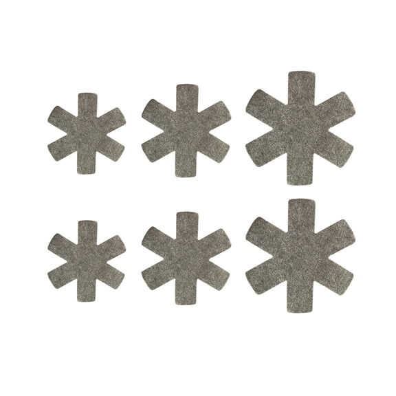 Homelife 6Pcs Pot Holder Set Multi-Functional Pan Protectors in 3 Sizes Pot Separator for Stacking Cookware Anti-Slip Pads for Glass Ceramic Plates And Dishes