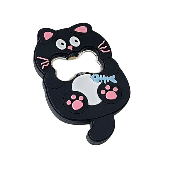 Homelife Beer Bottle Opener Magnet Cute Animal Cat Dog Panda Shape Bottle Cap Opener Fun Kitchen Gadget Practical Bar Accessory