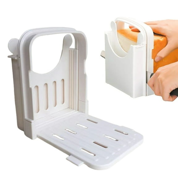 Homelife Bread Slicer for Homemade Bread Foldable Bread Slicing Guide 3 Sizes Loaf Slicer Thin Bread Cutter Manual Bread Slicing Machine for Kitchen Bagels Cake