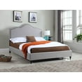 thumbnail image 1 of Homelife Classic Wood Platform Bed, Full, Light Grey, 1 of 4