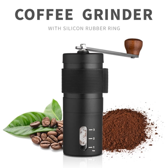Homelife Coffee Grinder Stainless Steel Manual Coffee Grinder Mini Portable Bean Grinder with Grinding Precision for Home Office Travel