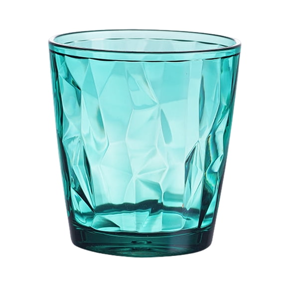Homelife Colorful Translucent Water Cups 310ml Diamond Pattern Tumblers Unbreakable Heat Resistant BPA-Free Stackable Glasses for Home Parties Restaurants