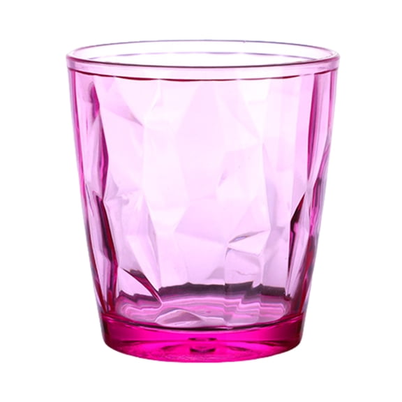 Homelife Colorful Translucent Water Cups 310ml Diamond Pattern Tumblers Unbreakable Heat Resistant BPA-Free Stackable Glasses for Home Parties Restaurants