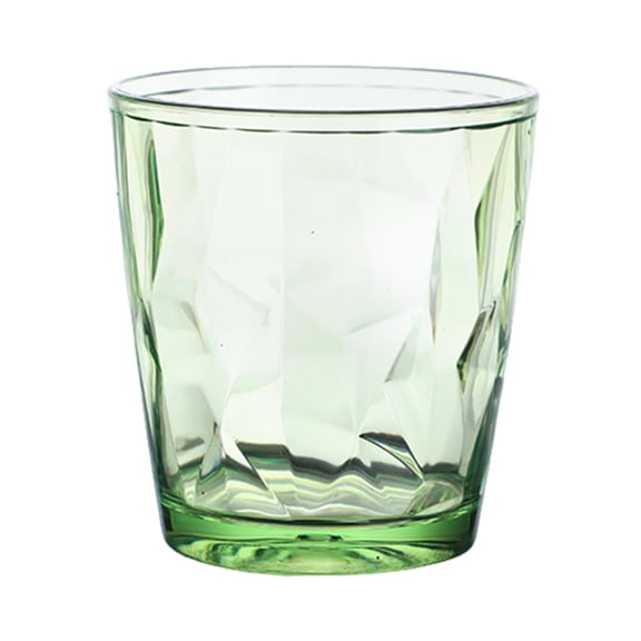 Homelife Colorful Translucent Water Cups 310ml Diamond Pattern Tumblers Unbreakable Heat Resistant BPA-Free Stackable Glasses for Home Parties Restaurants