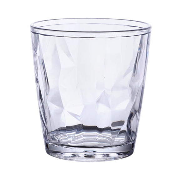 Homelife Colorful Translucent Water Cups 310ml Diamond Pattern Tumblers Unbreakable Heat Resistant BPA-Free Stackable Glasses for Home Parties Restaurants