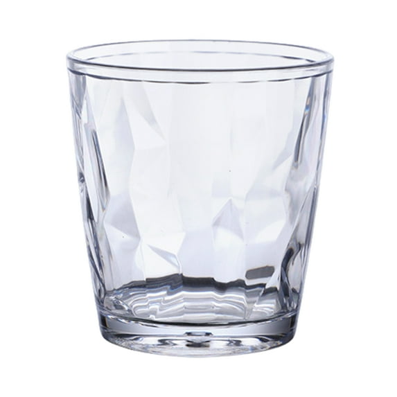Homelife Colorful Translucent Water Cups 310ml Diamond Pattern Tumblers Unbreakable Heat Resistant BPA-Free Stackable Glasses for Home Parties Restaurants