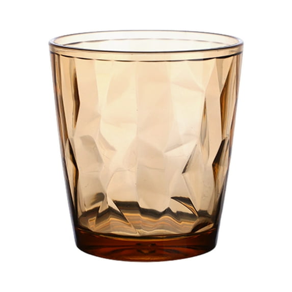 Homelife Colorful Translucent Water Cups 310ml Diamond Pattern Tumblers Unbreakable Heat Resistant BPA-Free Stackable Glasses for Home Parties Restaurants
