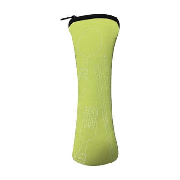 Homelife Cutlery Storage Bag Tableware Cloth Bags Zipper Design Portable Washable Storage Pouch for Fork Spoon Chopsticks Office Car Camping Travel Utensil Carrying Case